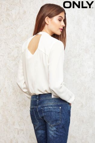 Only Highneck Cropped Shirt